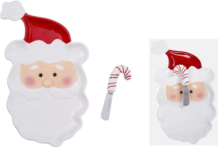 Santa Plate with Spreader