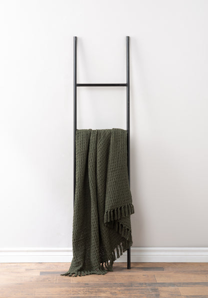 Green Waffle Christmas Throw