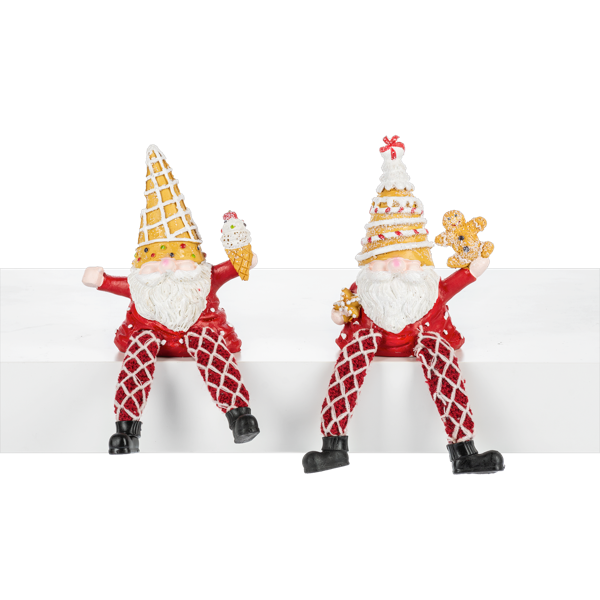 Sweet Christmas - Santa Shelf sitters, 2 styles