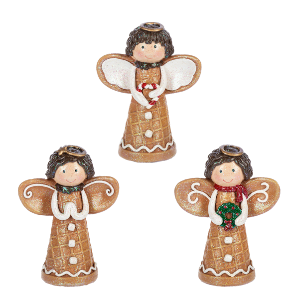 Waffle Cone Angel Figurines, 3 styles