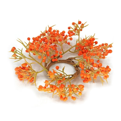 Mountain Ash Orange Berry Mini Candle Ring