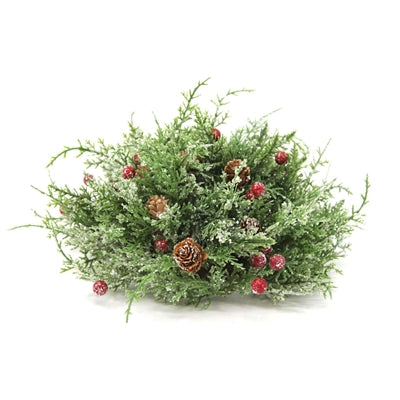 Cedar Burgundy Berry Half Sphere