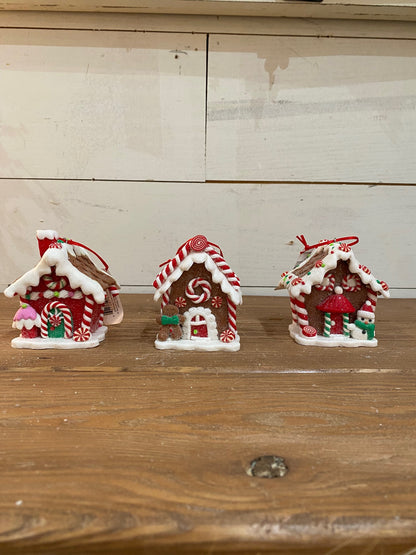 Clay Dough Holiday Gingerbread Ornaments, 3 styles