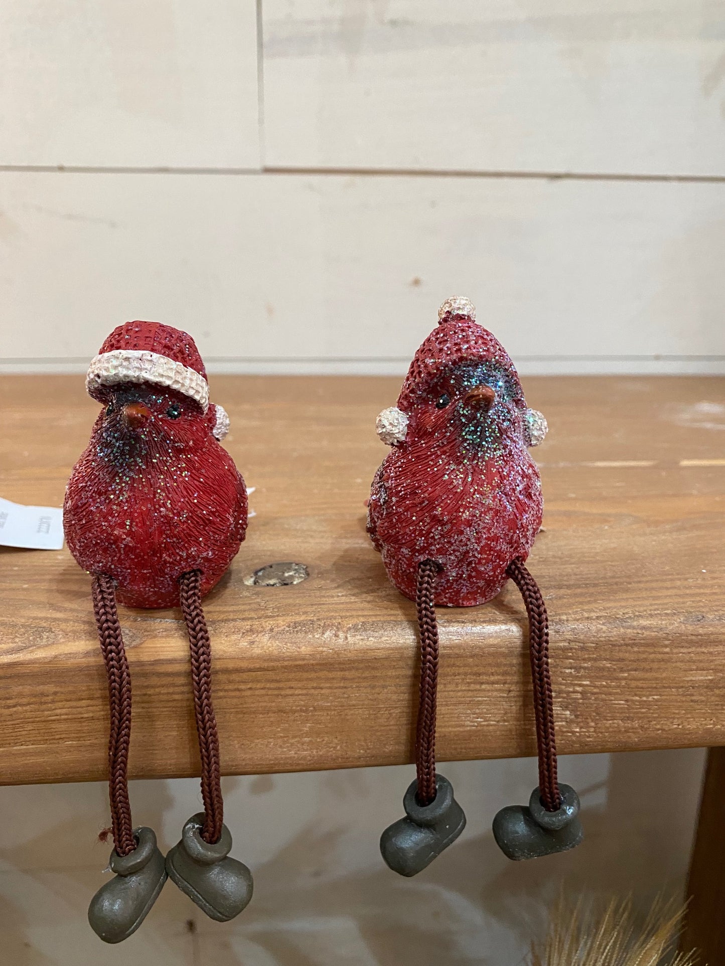 Glitter Cardinal with Dangling Legs, 4 styles