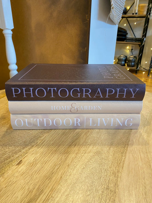 Decorative Storage Books, 3 styles