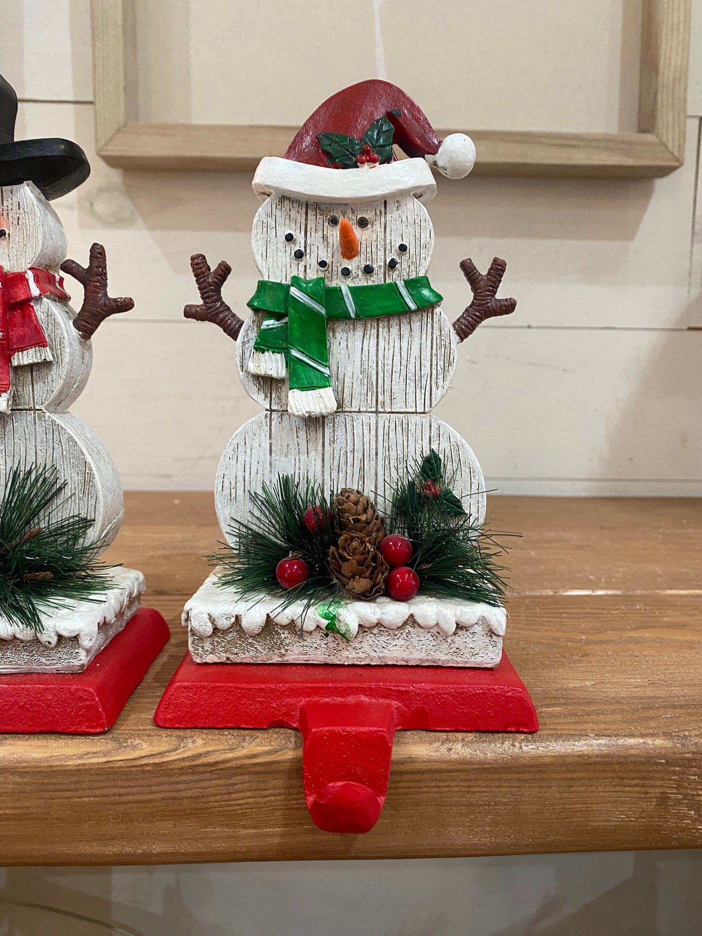 Snowman Stocking Holder, 2 styles