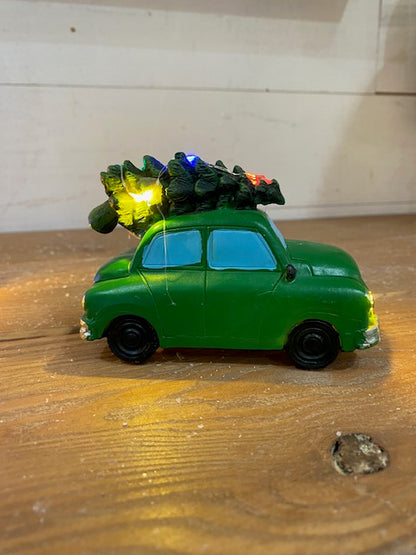Lighted Truck w/ Tree, 3 styles