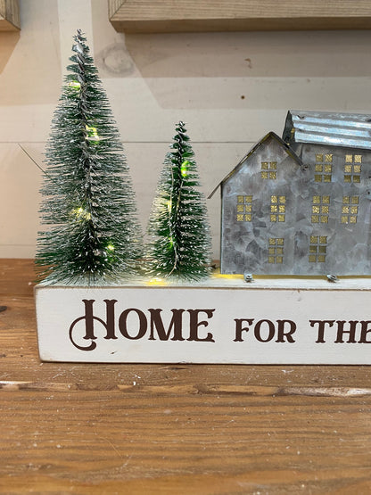 Home for the Holidays Light Up Sign