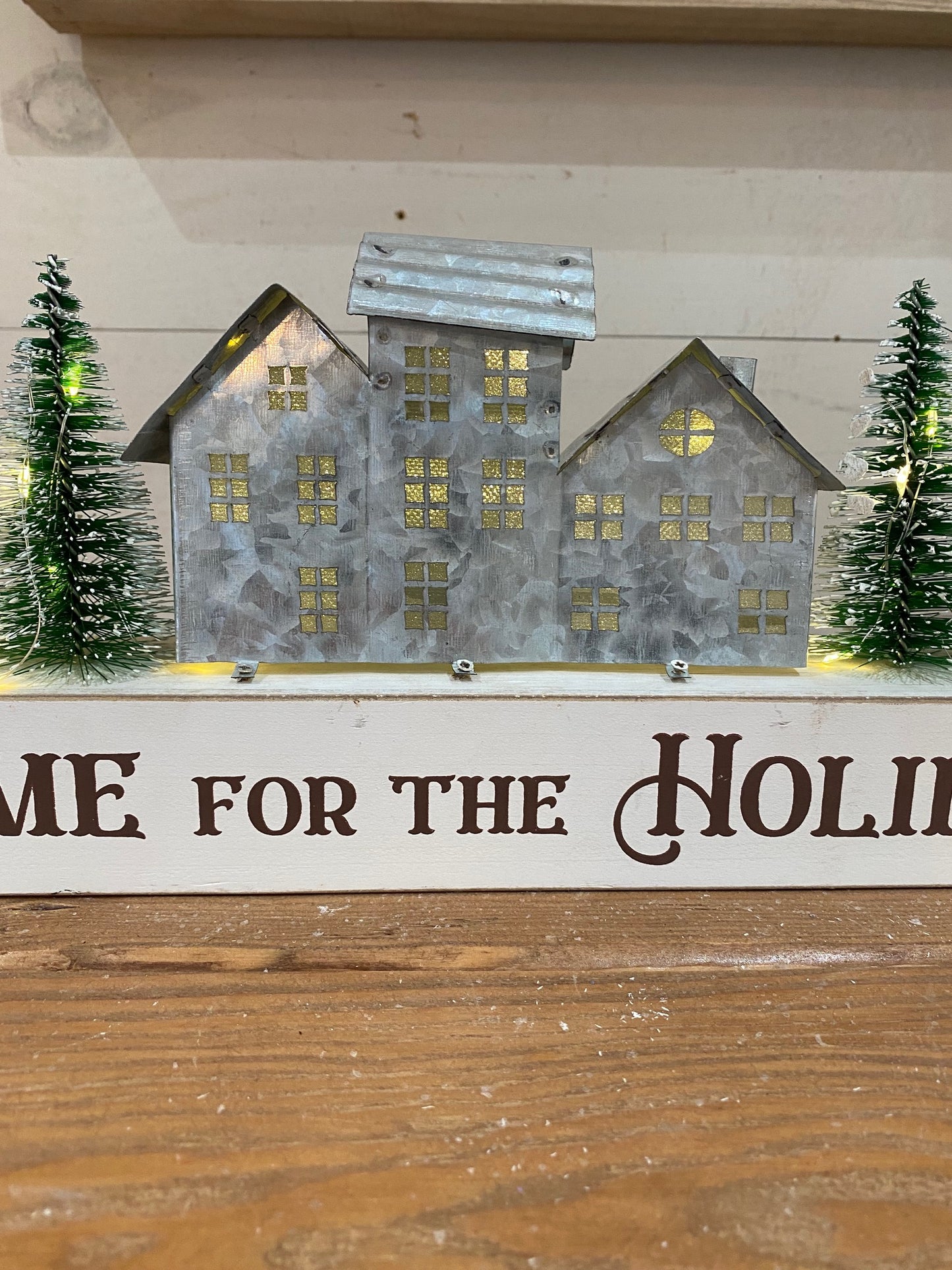 Home for the Holidays Light Up Sign