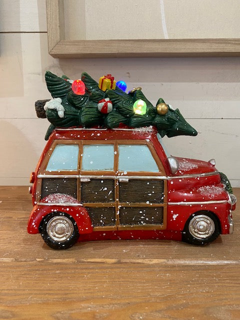 Large Resin Holiday Vehicle, 3 styles