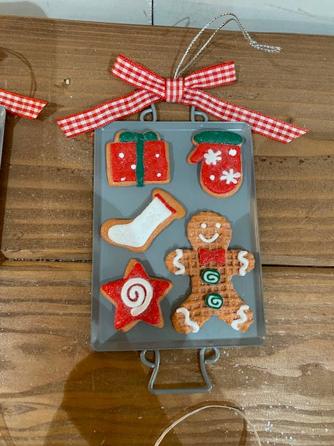 Clay Dough Holiday Sugar Cookie Ornament, 4 styles