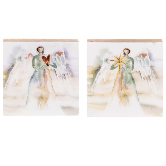 Watercolor Angel Blocks, 2 styles