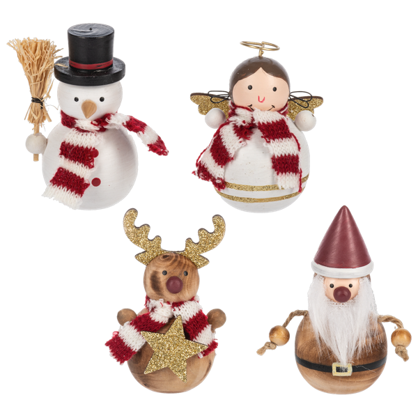 Christmas Friend Figurines, 4 styles