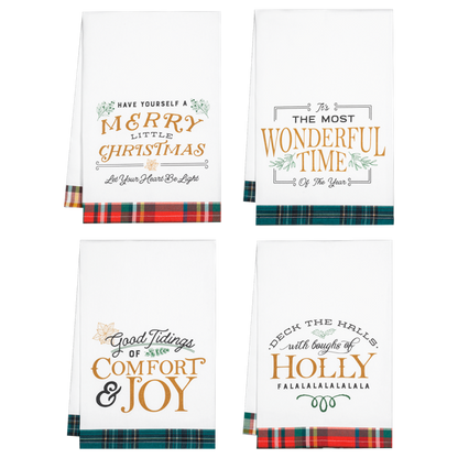 Holiday Message Tea Towels, 4 styles