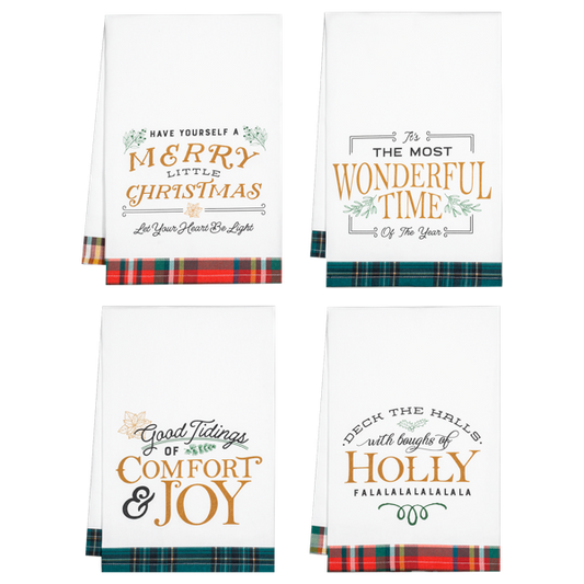 Holiday Message Tea Towels, 4 styles