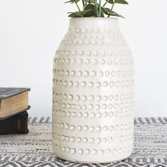 Jonathan White Pattern Vase