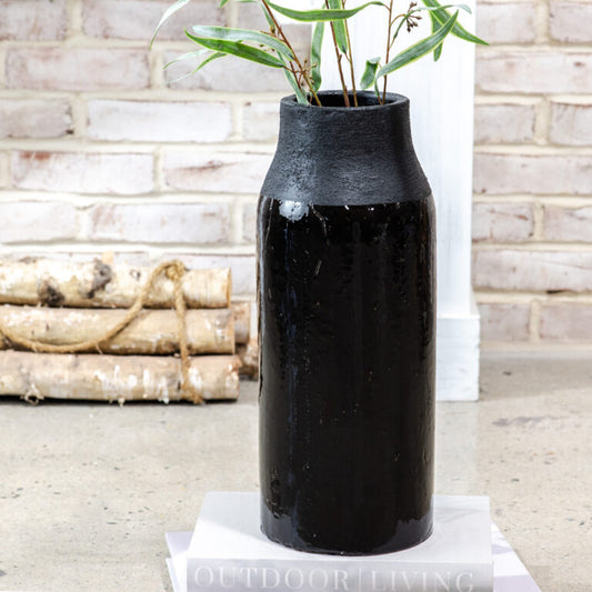 Delany Gloss Black Taper Vase, 2 sizes