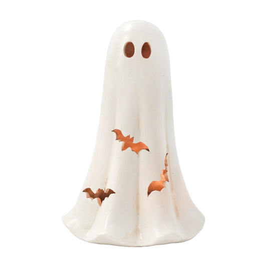 White Resin Ghosts with Bats