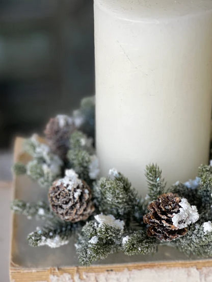 Snowy Cone Candle Ring