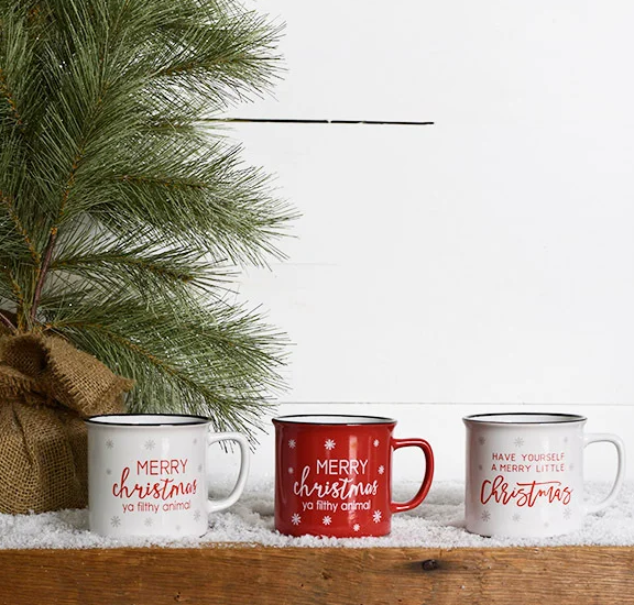 Christmas Mugs, 3 styles