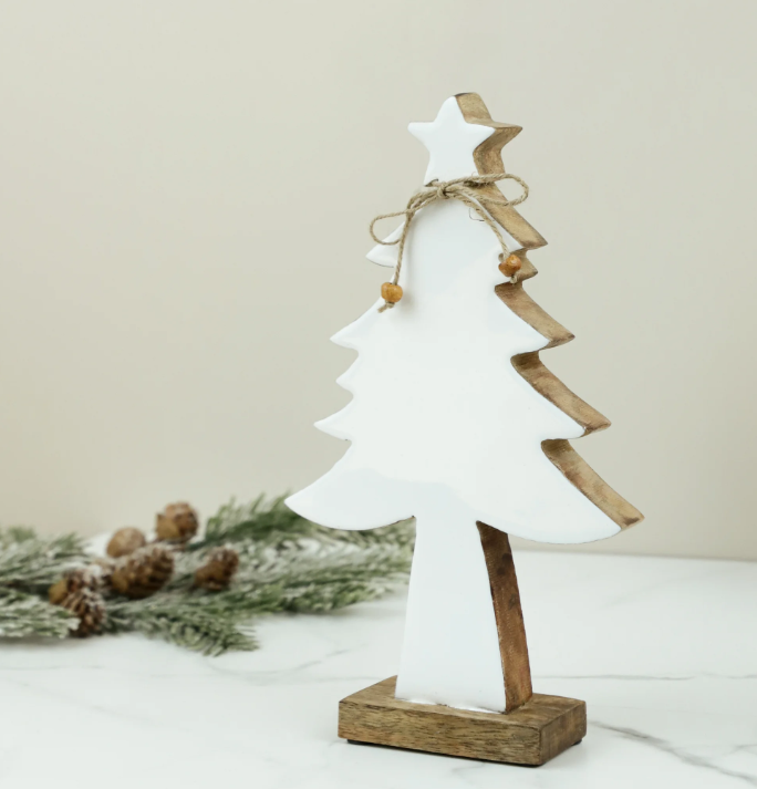 Wood Enamelware Tree, 3 sizes