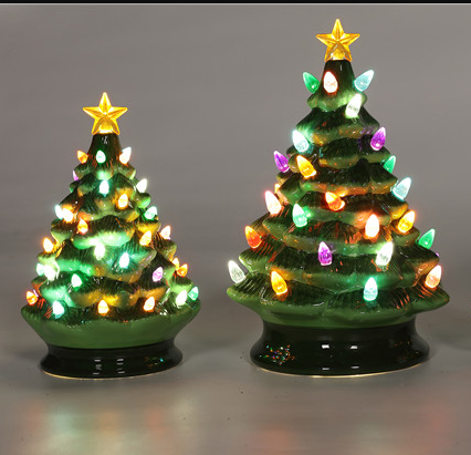 Ceramic Tree w/ Multi Lights, 2 sizes