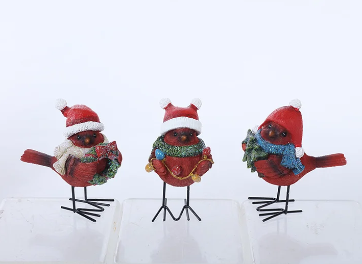 Holiday Cardinal with Legs, 3 styles