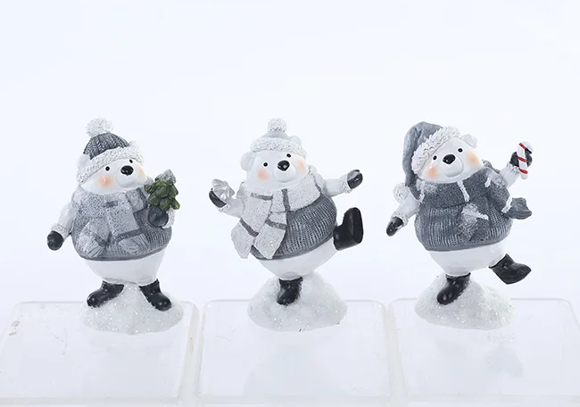 Gray Christmas Polar Bears, 3 styles