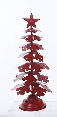 Red Metal Christmas Tree