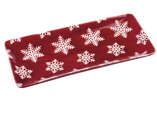 Snowflake Rectangular Platter