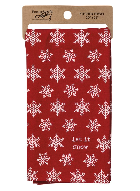 Let It Snow Kitchen Towel