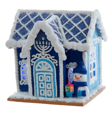 Claydough Hanukkah LED House Table Piece