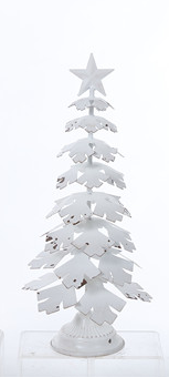 White Metal Christmas Tree