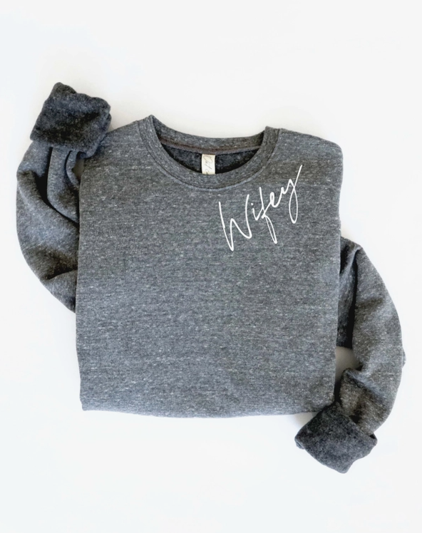 Wifey Dark Gray Sweatshirt