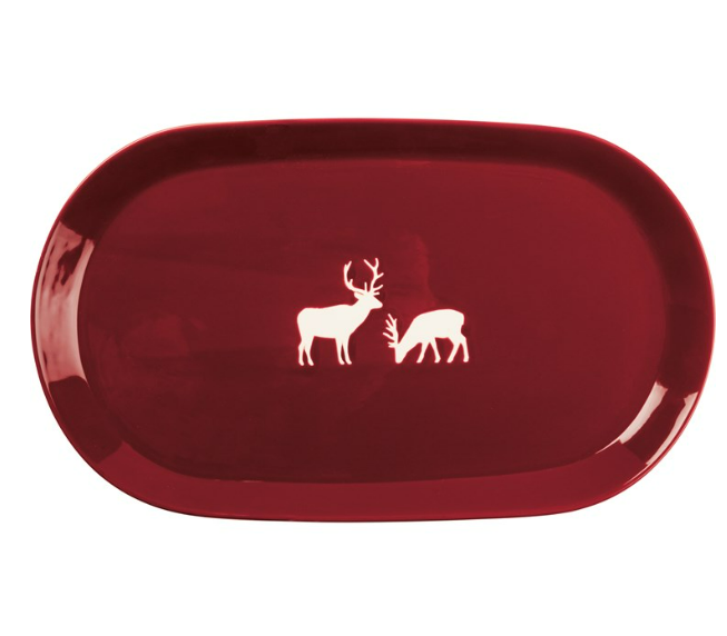 Deer Oval Platter