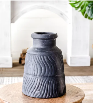Andrew Matte Black Vase