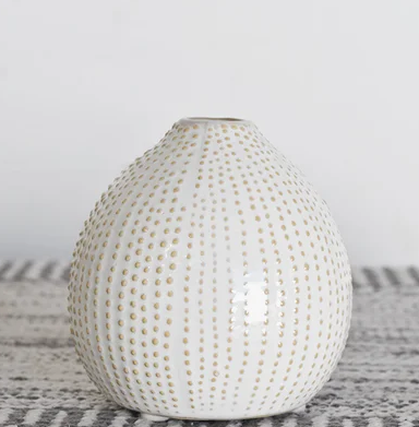 Peyton Sand Dot Urchin Vase