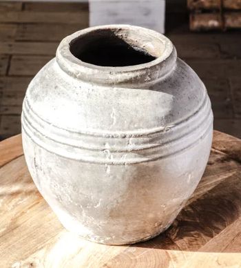 Malika Charcoal Wash Vase