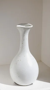 Natalie Modern White Stem Vase
