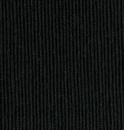Cotton Black Ribbed Table Runner