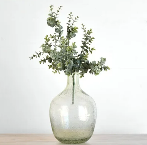 Finn Light Gray Green Glass Vase
