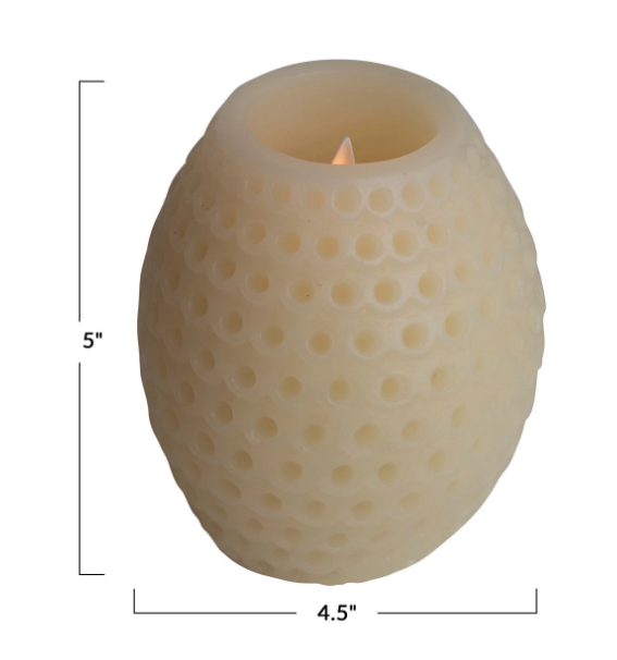 Flameless LED Honeycomb Candle
