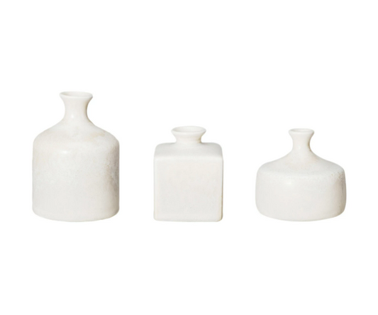 Danielle Stoneware Vases, 3 styles