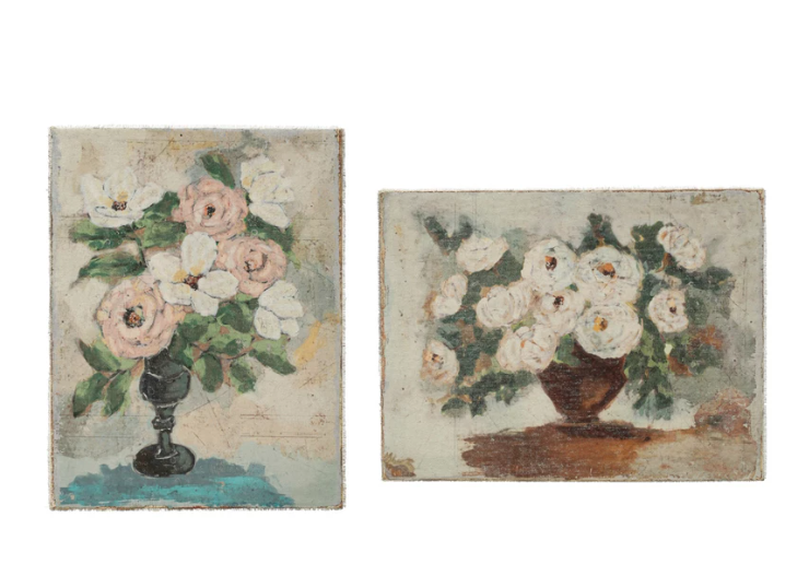 Canvas Wall Decor with Flowers, 2 styles
