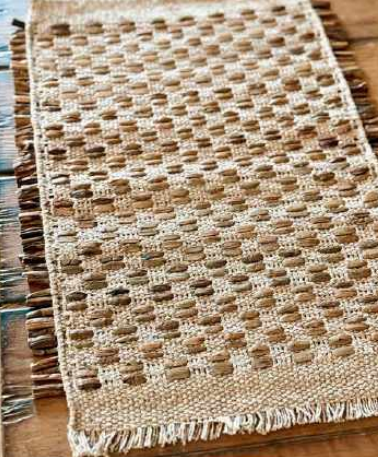 Willa Handwoven Placemat, Ivory