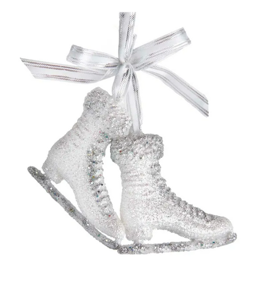 Ice Skates With Glitter Ornament