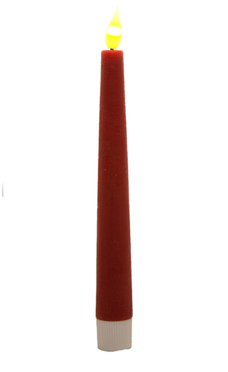 Christmas Red LED Taper Candle