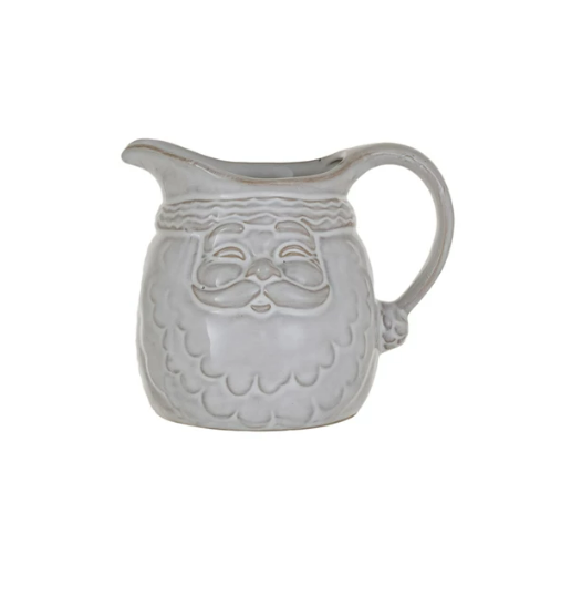 Stoneware Santa Shaped Creamer