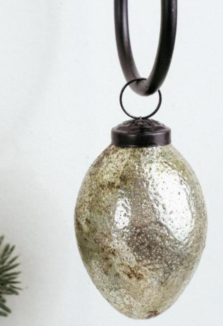 Rustic Silver Ornament