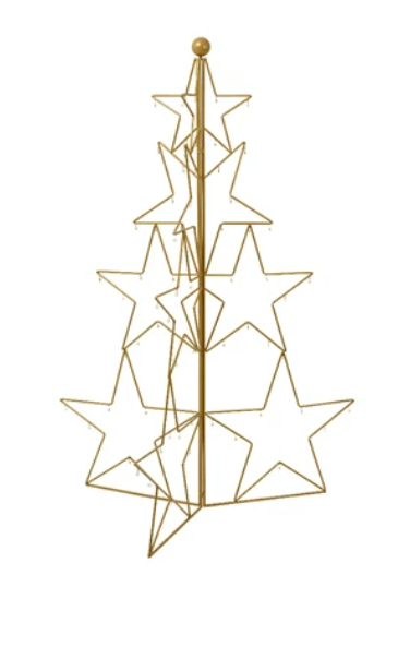 Iron Gold Tree with Stars